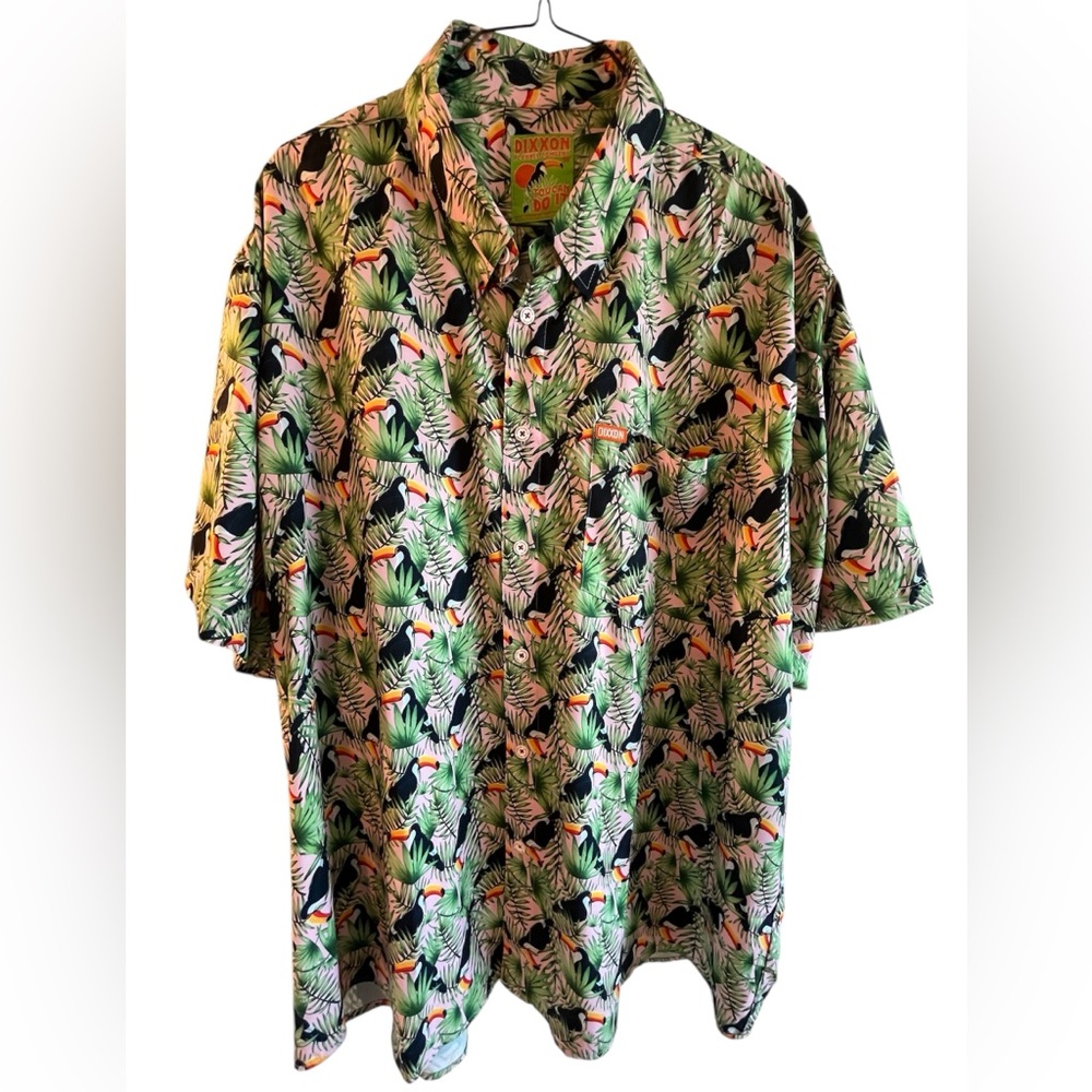 DIXXON Toucan Do It Tropical Leaf Shirt